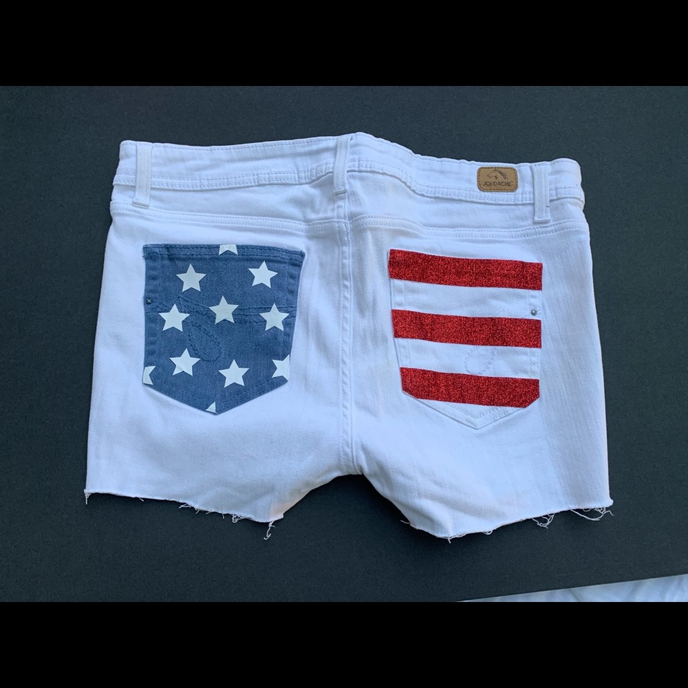 4th Of July White Jeans Shorts - Picture 4 of 7